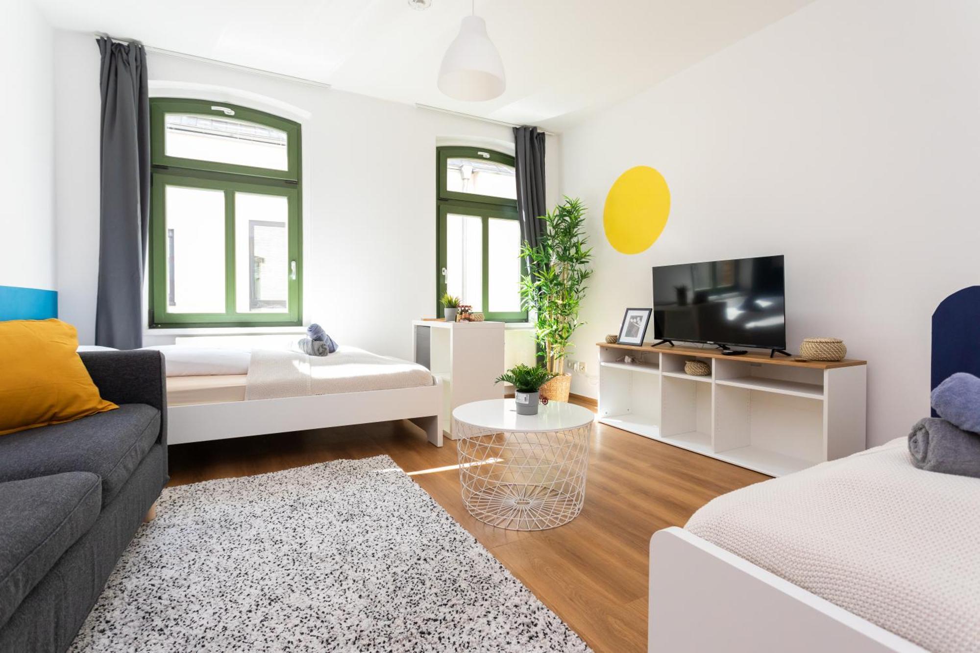 Fullhouse - Halle - R6 Apartments - Smarttv - Nespresso Bagian luar foto