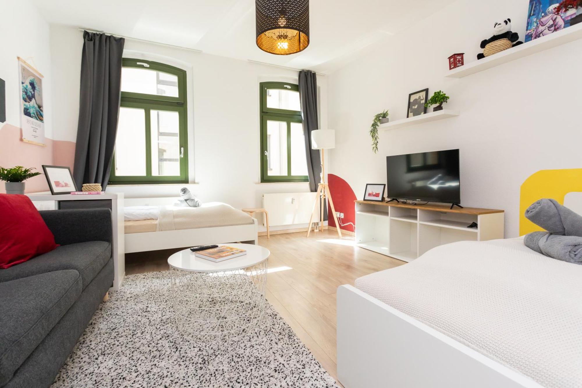 Fullhouse - Halle - R6 Apartments - Smarttv - Nespresso Bagian luar foto
